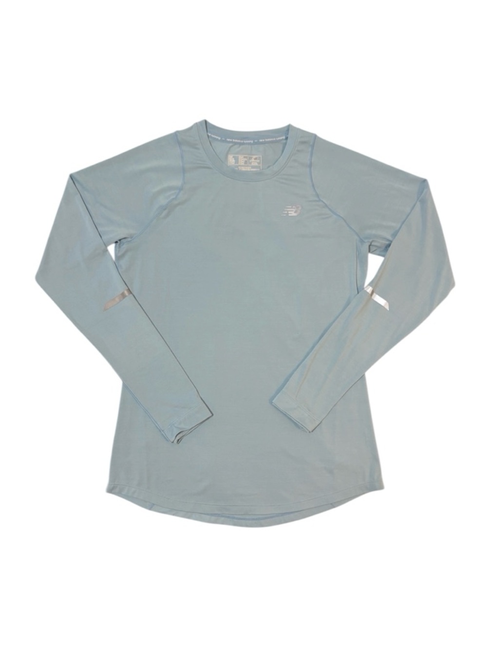 New Balance Light Blue Long Sleeve running Top